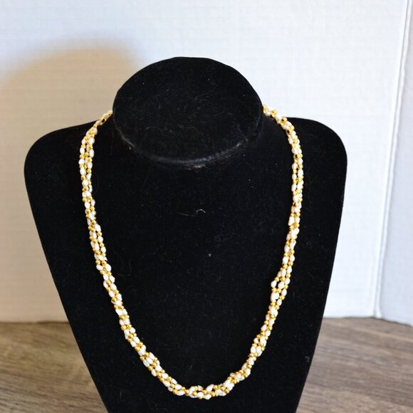 Vtg Seed Pearl Necklace and Bracelet Set - Picture 2 of 6